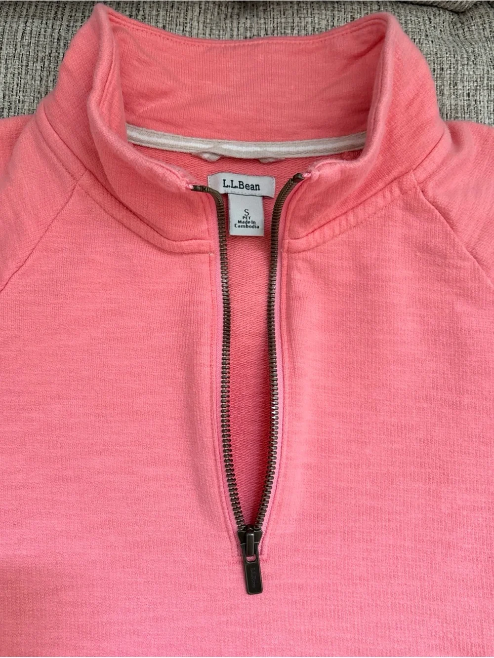 L.L. Bean Coral Short-Sleeve women’s sweater fair condition Sz s - Picture 3 of 16